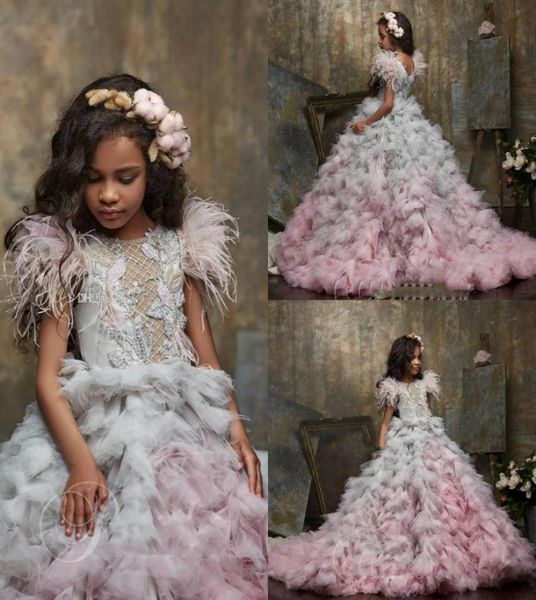 2020 cute flower girl dresses jewel neck appliqued beaded feather girl pageant gown cascading ruffle sweep train custom made4469360, White;red
2020 cute flower girl dresses jewel neck appliqued beaded feather girl pageant gown cascading ruffle sweep train custom made4469360, White;red