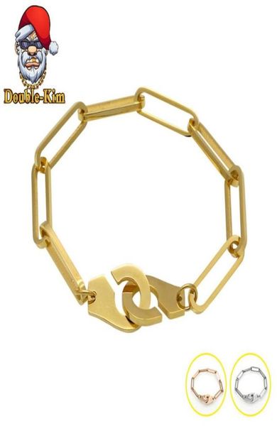 handcuffs bracelet hiphop street culture titanium stainless steel material gold chain men fashion trendy jewelry gift link8097510, Black
handcuffs bracelet hiphop street culture titanium stainless steel material gold chain men fashion trendy jewelry gift link8097510, Black