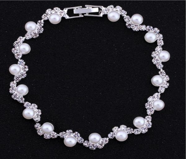 bridal pearls adorned accessories crystal beaded bracelets bridal hand accessories bridal jewelry chain7749449, White
bridal pearls adorned accessories crystal beaded bracelets bridal hand accessories bridal jewelry chain7749449, White