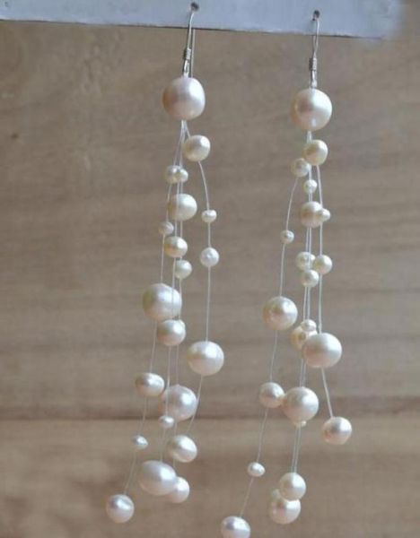 floating pearl earringsillusion white color freshwater pearl dangle earringmultistrand jewellerywedding bridesmaid gift85282515993306, Silver
floating pearl earringsillusion white color freshwater pearl dangle earringmultistrand jewellerywedding bridesmaid gift85282515993306, Silver