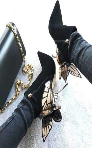 spring autumn angel wings lady pointed toe stiletto high heels boots butterfly black suede woman ankle boots shoes tstage pu5162990
spring autumn angel wings lady pointed toe stiletto high heels boots butterfly black suede woman ankle boots shoes tstage pu5162990