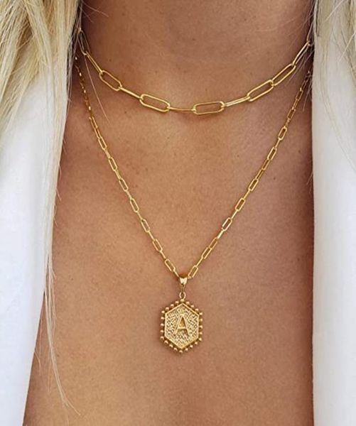 women personalized 18k 14k gold layered paperclip link chain stainls steel alphabet initial letter pendant necklace jewelry9612263, Silver
women personalized 18k 14k gold layered paperclip link chain stainls steel alphabet initial letter pendant necklace jewelry9612263, Silver