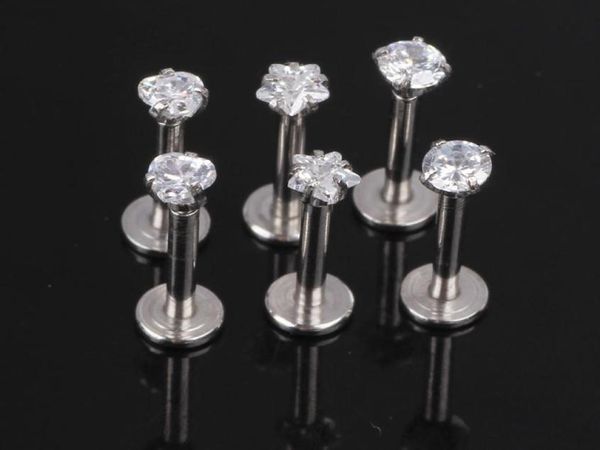 12x8x3mm 16g silver internally threaded prong gem labret lip piercing zircon labret ring tragus earring2676302, Black
12x8x3mm 16g silver internally threaded prong gem labret lip piercing zircon labret ring tragus earring2676302, Black