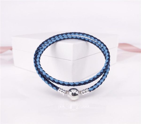 authentic 925 sterling silver moments double woven leather braceletblue mix pink mix pandora style jewelry 590747cbmxd1229976, Black
authentic 925 sterling silver moments double woven leather braceletblue mix pink mix pandora style jewelry 590747cbmxd1229976, Black