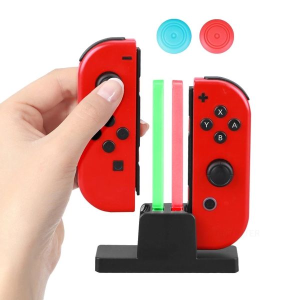 Image of Charging dock Gamepad Compatible with Nintendo Controller Dual Charger Joystick Stand LED for Switch OLED NS Joypad Accessories