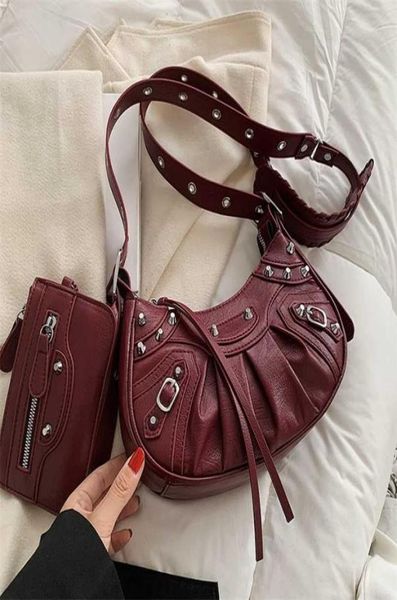 rivets design half moon pu leather armpit crossbody bag winter punk style vintage shoulder purses and handbags 2 pcsset 2110232043709
rivets design half moon pu leather armpit crossbody bag winter punk style vintage shoulder purses and handbags 2 pcsset 2110232043709