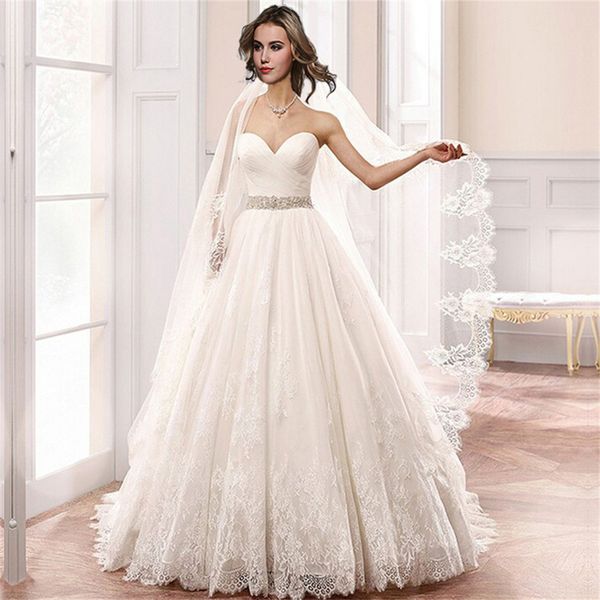 zj9023 ball gown wedding dress 2023 strapless sweetheart lace-up white tulle appliques belt crystal customer made
zj9023 ball gown wedding dress 2023 strapless sweetheart lace-up white tulle appliques belt crystal customer made