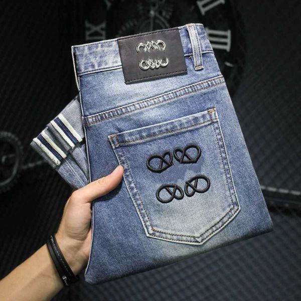 men's jeans designer light colored jeans pants mens slim elastic small feet slacks embroidery straight trousers 1wqm, Blue
men's jeans designer light colored jeans pants mens slim elastic small feet slacks embroidery straight trousers 1wqm, Blue