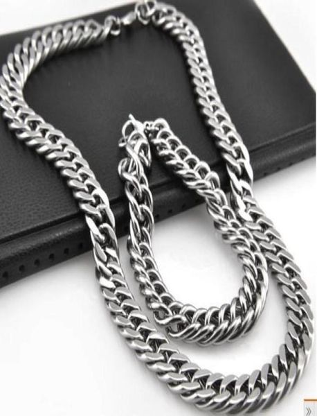 great 10mm double link chain necklace amp bracelet 316l stainless steel jewelry set for cool mens set jewelry4682753, Silver
great 10mm double link chain necklace amp bracelet 316l stainless steel jewelry set for cool mens set jewelry4682753, Silver