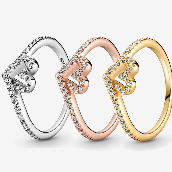 golden wishbone heart ring for pandora authentic sterling silver wedding rings designer jewelry for women crystal diamond gold love rings wi, Slivery;golden
golden wishbone heart ring for pandora authentic sterling silver wedding rings designer jewelry for women crystal diamond gold love rings wi, Slivery;golden