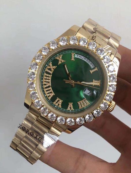 29 style 43mm men's mechanical watch mens big diamond watches mens stainless steel folding buckle sport business wristwatch montre de l, Slivery;brown
29 style 43mm men's mechanical watch mens big diamond watches mens stainless steel folding buckle sport business wristwatch montre de l, Slivery;brown