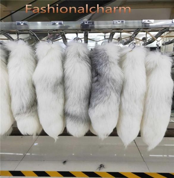 40cm16quotlong 100 real genuine cross fox fur tail keychians plush pom poms cosplay toy keyrings car keychain bag charm tasse9902089, Silver
40cm16quotlong 100 real genuine cross fox fur tail keychians plush pom poms cosplay toy keyrings car keychain bag charm tasse9902089, Silver