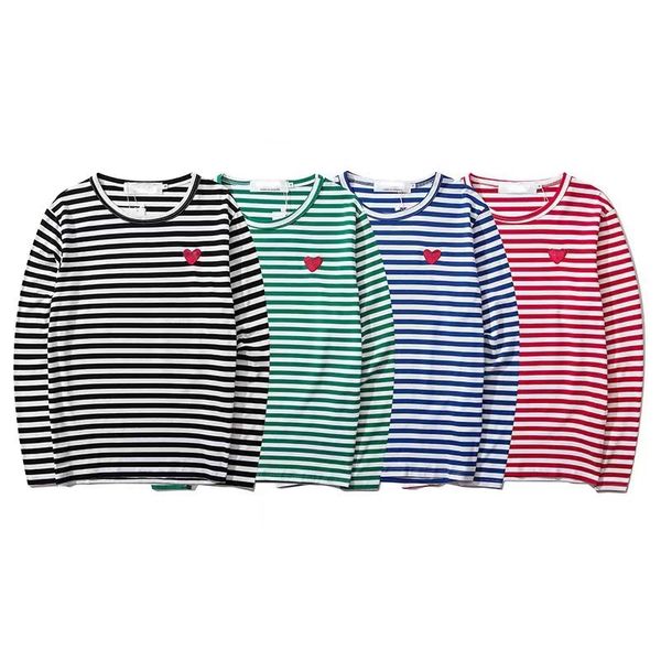play designer long sleeve mens stripe classic embroidery fashion hearts badge hoodie trend cotton sweatshirts women's clothing labels, Black
play designer long sleeve mens stripe classic embroidery fashion hearts badge hoodie trend cotton sweatshirts women's clothing labels, Black