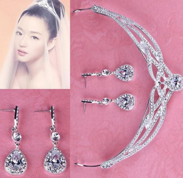 simple wedding hair crown crystal rhinestone bridal tiara bridal hair accessories with earrings wedding headband hairpiece5777419, Silver
simple wedding hair crown crystal rhinestone bridal tiara bridal hair accessories with earrings wedding headband hairpiece5777419, Silver