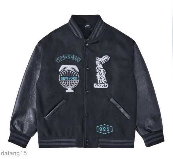 2023ss black baseball jackets men designer jacket tiffany leather sleeve new york mens coats 925 1 1pxh, Black;brown
2023ss black baseball jackets men designer jacket tiffany leather sleeve new york mens coats 925 1 1pxh, Black;brown