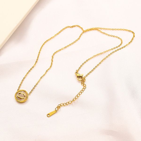 luxury brand design necklace 18k gold plated stainless steel necklaces choker chain letter pendant fashion womens wedding love gifts jewelry, Silver
luxury brand design necklace 18k gold plated stainless steel necklaces choker chain letter pendant fashion womens wedding love gifts jewelry, Silver