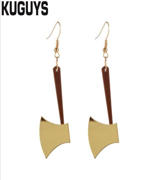 new arrival cool axe drop earrings for womens gold silver color mirror acrylic earring fashion jewelry trendy rock accessories1225615
new arrival cool axe drop earrings for womens gold silver color mirror acrylic earring fashion jewelry trendy rock accessories1225615