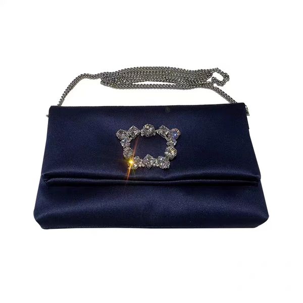 luxury women's dinner bag high-quality solid color silk diamond set crystal beetle square buckle banquet chain envelope bag stylish clu
luxury women's dinner bag high-quality solid color silk diamond set crystal beetle square buckle banquet chain envelope bag stylish clu