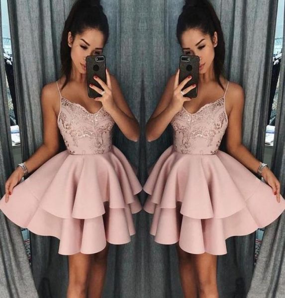 2019 dusty pink spaghetti short homecoming dresses backless lace appliqued cocktail party gown mini prom evening dresses5852450, Blue;pink
2019 dusty pink spaghetti short homecoming dresses backless lace appliqued cocktail party gown mini prom evening dresses5852450, Blue;pink