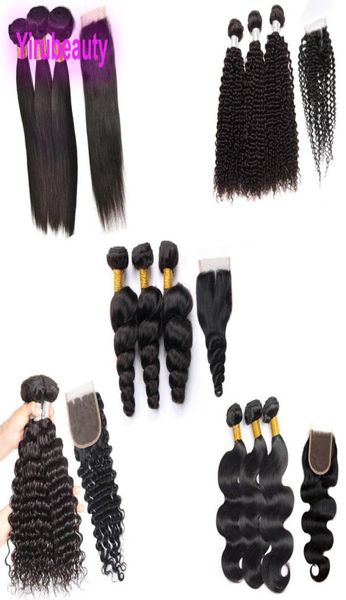 brazilian virgin hair yirubeauty body wave 3 bundles with 4x4 lace closure straight deep curlys loose wave kinky curly human hair 4044745, Black;brown
brazilian virgin hair yirubeauty body wave 3 bundles with 4x4 lace closure straight deep curlys loose wave kinky curly human hair 4044745, Black;brown