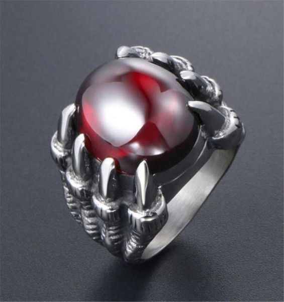 men039s retro dragon claw ring for men red black stone vintage style 316l stainless steel engagement rings 71762935701102778, Golden;silver
men039s retro dragon claw ring for men red black stone vintage style 316l stainless steel engagement rings 71762935701102778, Golden;silver