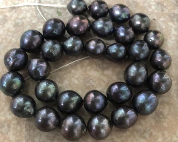new fine pearl jewelry stunning1314mm tahitian black green red pearl necklace 18inch6033746, Silver
new fine pearl jewelry stunning1314mm tahitian black green red pearl necklace 18inch6033746, Silver