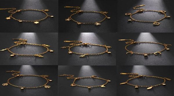 charm bracelets lucktune women men moon heart butterfly tree pendent stainless steel adjustable chain bracelet jewelry gift305t5653406, Golden;silver
charm bracelets lucktune women men moon heart butterfly tree pendent stainless steel adjustable chain bracelet jewelry gift305t5653406, Golden;silver