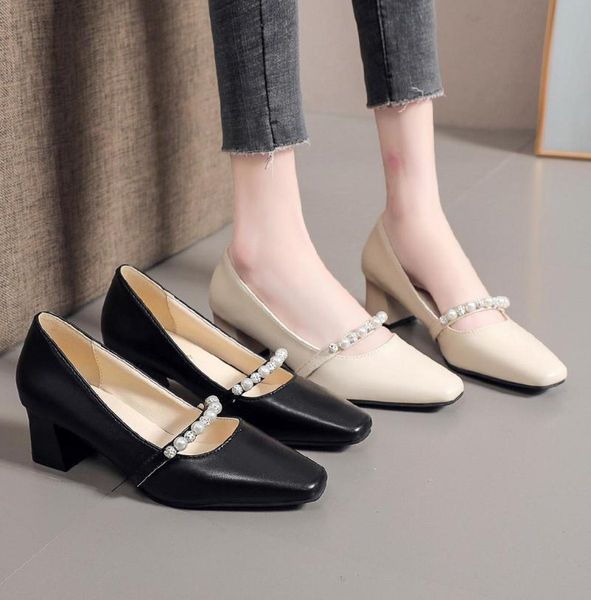 dress shoes women039s high heels solid color squaretoe with pearl strap2443424, Black
dress shoes women039s high heels solid color squaretoe with pearl strap2443424, Black