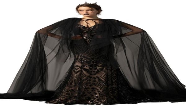 2021 black and nude gothic wedding dresses bridal gowns mermaid with detachable train v neck trumpet bride dress sequined lace cus8976037, White
2021 black and nude gothic wedding dresses bridal gowns mermaid with detachable train v neck trumpet bride dress sequined lace cus8976037, White