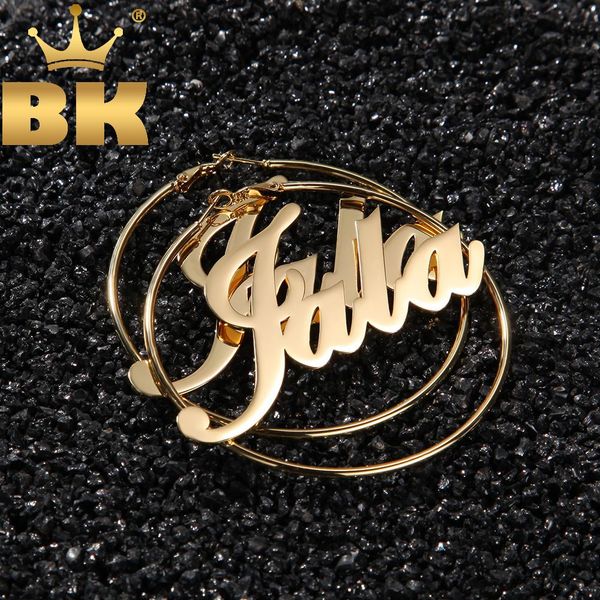 charm the bling king 30mm100mm custom name stainless steel earrings personalized letter big hoop charm earrings trendy women jewelry, Golden
charm the bling king 30mm100mm custom name stainless steel earrings personalized letter big hoop charm earrings trendy women jewelry, Golden