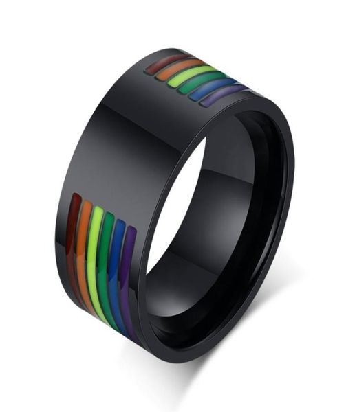 lgbt rainbow stainless steel mens ring whole epoxy black pride ring personalized diamond titanium zircon ring fashion jewelry4587734, Silver
lgbt rainbow stainless steel mens ring whole epoxy black pride ring personalized diamond titanium zircon ring fashion jewelry4587734, Silver