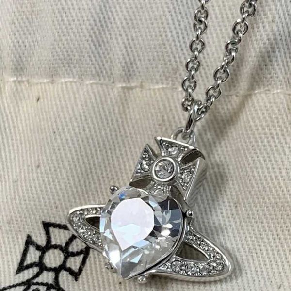 empress dowager xi's light luxury sparkling diamond big love haoshi necklace japanese and korean advanced sense saturn collar chain, Silver
empress dowager xi's light luxury sparkling diamond big love haoshi necklace japanese and korean advanced sense saturn collar chain, Silver