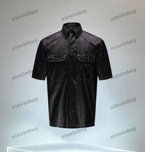 xinxinbuy men designer tee t shirt 23ss white line metal triangle label pocket nylon short sleeve cotton women black s-3xl, Black;brown
xinxinbuy men designer tee t shirt 23ss white line metal triangle label pocket nylon short sleeve cotton women black s-3xl, Black;brown
