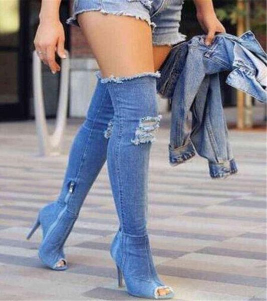 boot jean boots women039s over the knee women shoes peep toe stretch fabric zipper high heel woman denim long 12036551762, Black
boot jean boots women039s over the knee women shoes peep toe stretch fabric zipper high heel woman denim long 12036551762, Black