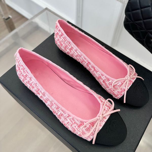 23ss womens low heels dress shoes designer tweed slip on loafers ballet shoe classic blue pink blue sandals with bow tie flip flops ladies o, Black
23ss womens low heels dress shoes designer tweed slip on loafers ballet shoe classic blue pink blue sandals with bow tie flip flops ladies o, Black