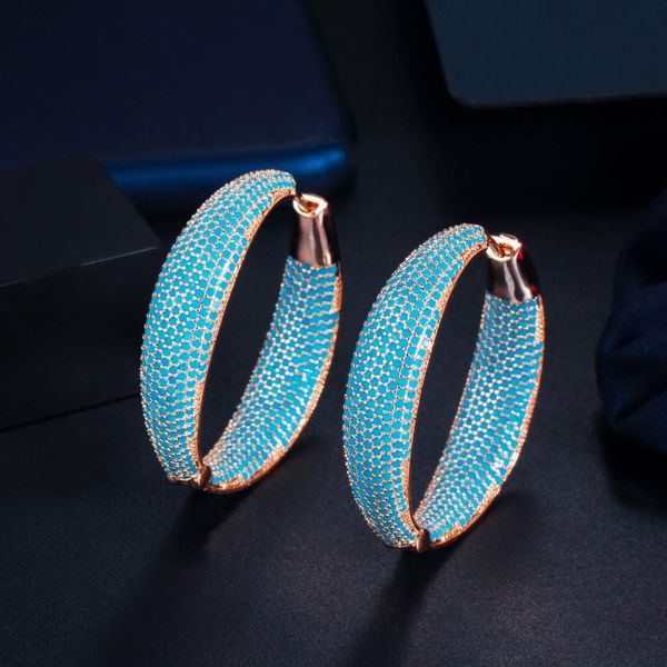 stud fashion new style simple microinlaid blue dream zircon round earrings exquisite large circle earrings female wild romantic gift, Golden;silver
stud fashion new style simple microinlaid blue dream zircon round earrings exquisite large circle earrings female wild romantic gift, Golden;silver