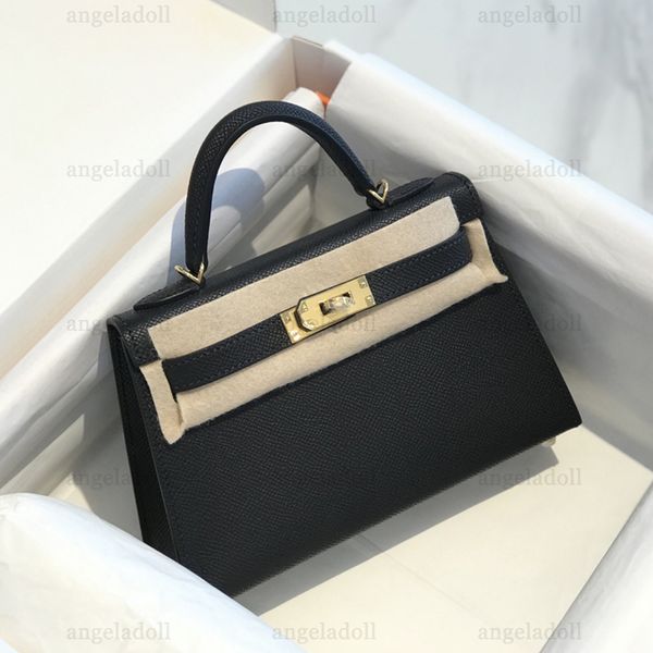 10a mirror quality designers full handmade customizable bags 19cm mini epsom handle handbag luxury black purse crossbody shoulder leather st
10a mirror quality designers full handmade customizable bags 19cm mini epsom handle handbag luxury black purse crossbody shoulder leather st