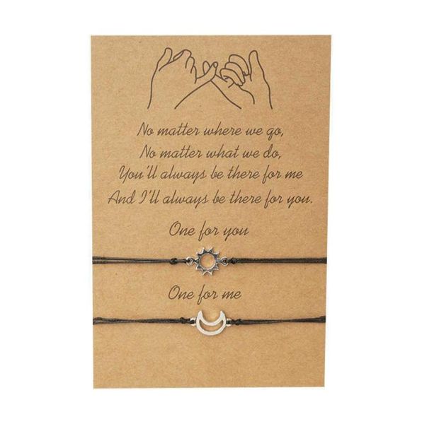 couple card bracelet simple creative alloy moon sun braided bracelet hand rope9116851, Golden;silver
couple card bracelet simple creative alloy moon sun braided bracelet hand rope9116851, Golden;silver