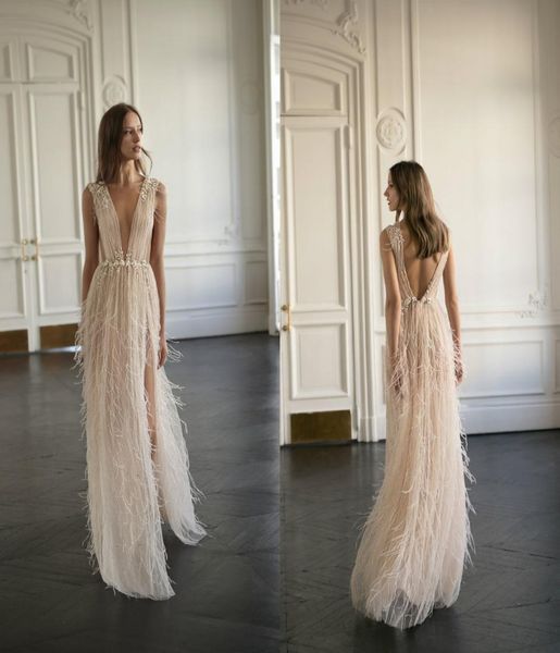 aline wedding dresses beach style deep v neck strapless backless thighhigh slits floor lenth feathers formal wedding dress 7129608, White
aline wedding dresses beach style deep v neck strapless backless thighhigh slits floor lenth feathers formal wedding dress 7129608, White