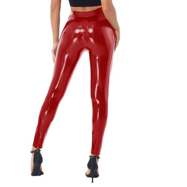 leggings womens fashion motorcycling club pants ladies wet look high waist elastic waistband legging patent leather skinny pants clubwear, Black
leggings womens fashion motorcycling club pants ladies wet look high waist elastic waistband legging patent leather skinny pants clubwear, Black