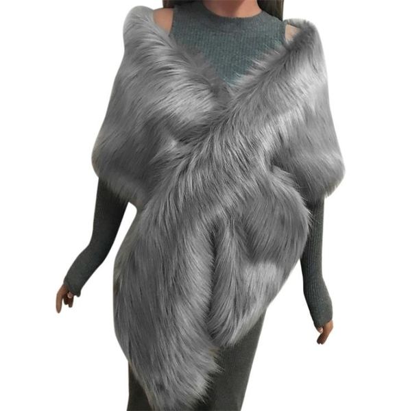 women scarf faux fox fur long shawl stole wrap shrug scarf pashmina bridal wedding winter thick warm stola echarpe hiver femme y202193388, Blue;gray
women scarf faux fox fur long shawl stole wrap shrug scarf pashmina bridal wedding winter thick warm stola echarpe hiver femme y202193388, Blue;gray