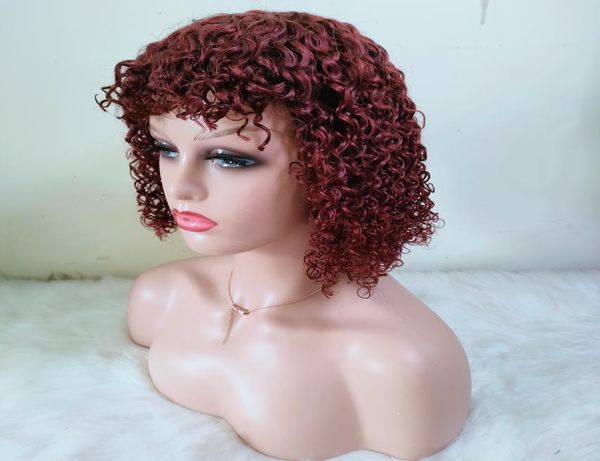 mejor hair bang wig jerry curly burgundy 99j color 12inch machine made with fringe 7180 density2272359, Black
mejor hair bang wig jerry curly burgundy 99j color 12inch machine made with fringe 7180 density2272359, Black