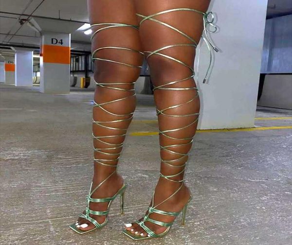 sandals ttied knot lace up women shoes thigh high summer fashion square toe thin heel party dress7126358, Black
sandals ttied knot lace up women shoes thigh high summer fashion square toe thin heel party dress7126358, Black