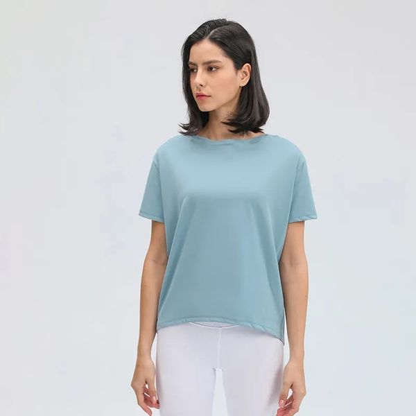 l women yoga short sleeve loose blouse sports casual running fitness soft breathable fabric t-shirt for summer 5 colors ds079
l women yoga short sleeve loose blouse sports casual running fitness soft breathable fabric t-shirt for summer 5 colors ds079