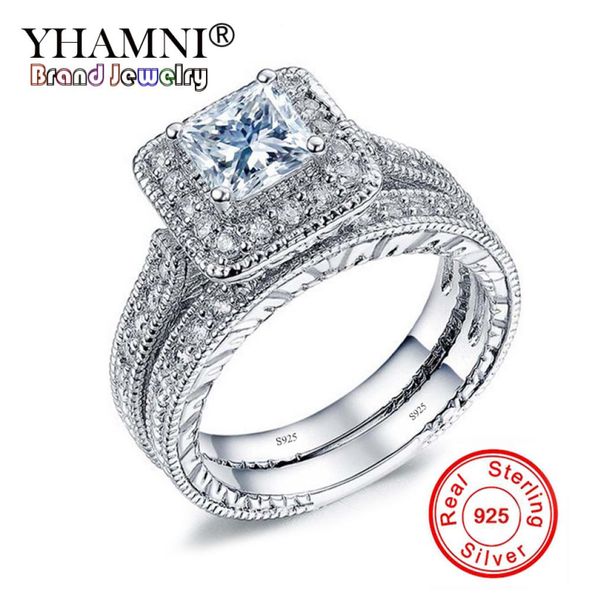 yhamni original real 925 sterling silver rings qualit zircon sets ring for women engagement jewelry zr2939762350, Slivery;golden
yhamni original real 925 sterling silver rings qualit zircon sets ring for women engagement jewelry zr2939762350, Slivery;golden