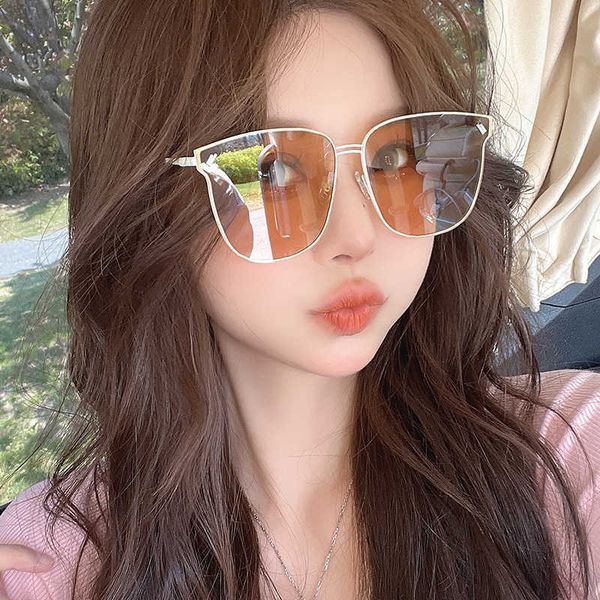 fashion sunglasses frames gm for women high class thin metal rivet fashionable tiktok same style big frame ins trendy sunglasses, White;black
fashion sunglasses frames gm for women high class thin metal rivet fashionable tiktok same style big frame ins trendy sunglasses, White;black