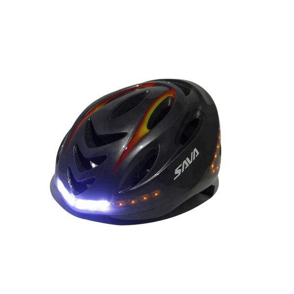 Image of Smart Night Riding Commuter Bike Road Bike Helmet with Turn Signal Led Flashing Adult Male Female