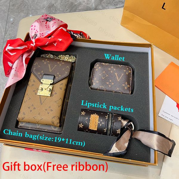 Classic Envelope Bag Lipstick Bag Wallet Three in One Value Set Box Fashion Versatile Compact Lightweight Summer Preferred to Give Ribbon, C16
Classic Envelope Bag Lipstick Bag Wallet Three in One Value Set Box Fashion Versatile Compact Lightweight Summer Preferred to Give Ribbon, C16