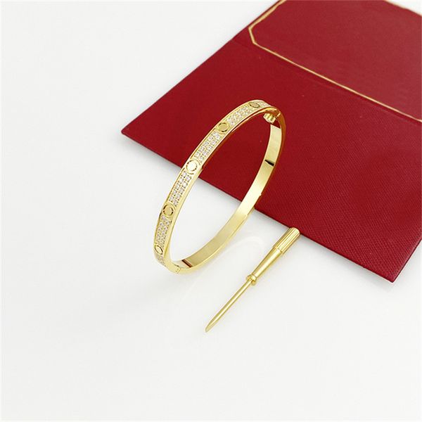 women mens screw bracelet love bangle luxury jewelry lover bracelet gold torque bangles luxurious double row diamond design hidden inlay pro, Black 
women mens screw bracelet love bangle luxury jewelry lover bracelet gold torque bangles luxurious double row diamond design hidden inlay pro, Black