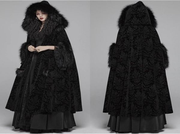 black fur winter cloak cape hooded with print trim long bridal wraps jackets special party banquet gothic wrap wedding bride wea7630179, White
black fur winter cloak cape hooded with print trim long bridal wraps jackets special party banquet gothic wrap wedding bride wea7630179, White